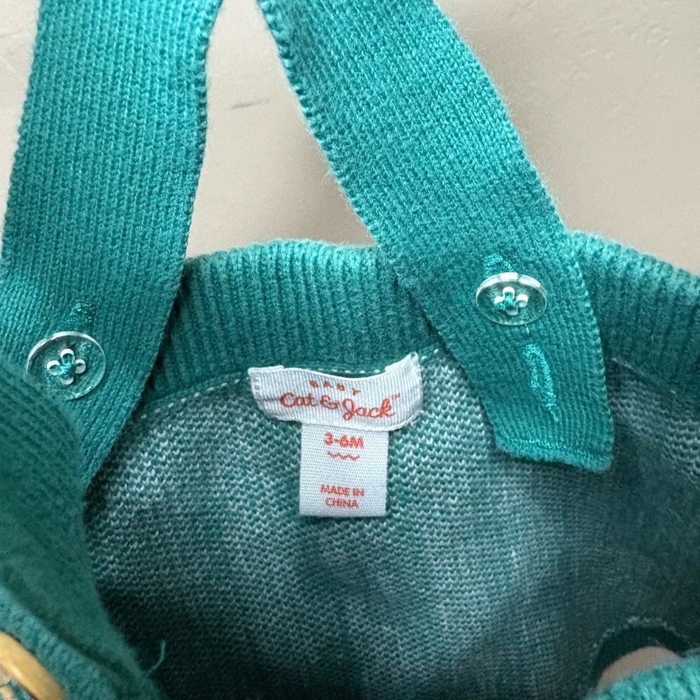 Cat & Jack Gingham Romper Size 3-6 Months - Picture 3 of 4